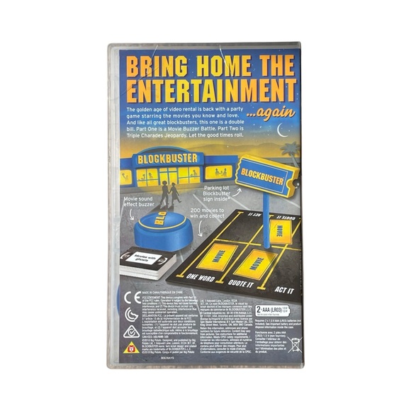 Blockbuster Party Game Movie Trivia Board Game VHS Case - Picture 2 of 5